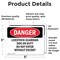 Signmission Livestock Guardian Dog On Duty Do Not Enter Danger Sign, Vinyl Decal, 5in W x 3.5in L, 2PK OS-2PACK-DS-D-35-L-2150 - alternate 4